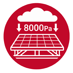 耐荷重8000Pa